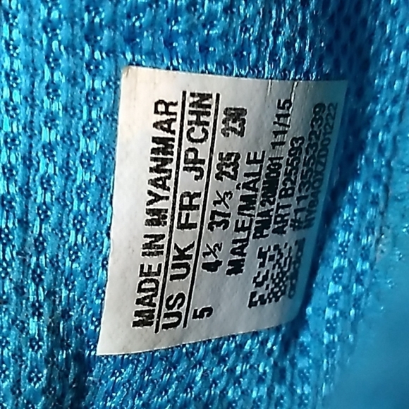 Adidas black blue cleats male 5 - Picture 6 of 6